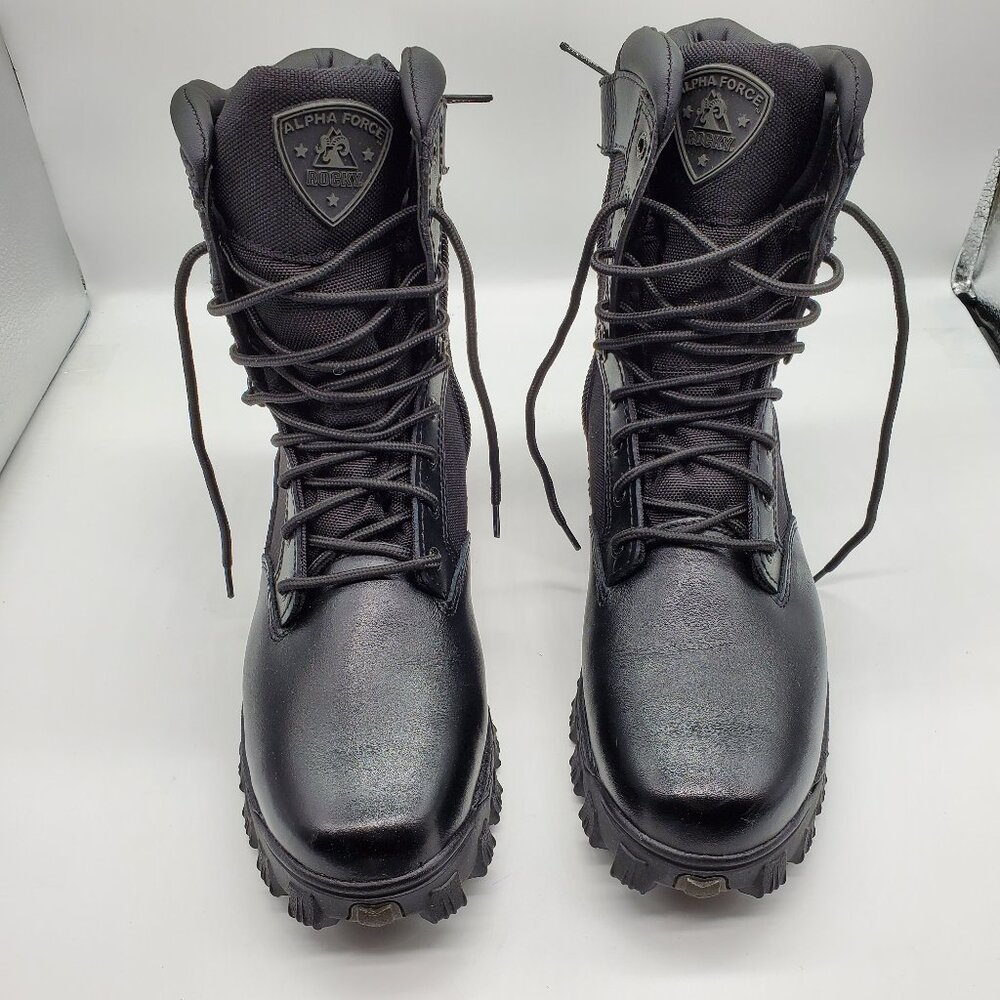 Rocky Men's Alpha Force 8" Zipper Military and Tactical Boot | 10W | NWOB
